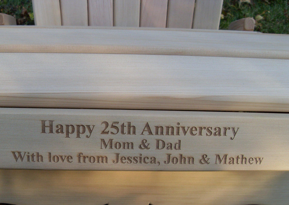 Tete-a-Tete Custom Laser Engraving - The Best Adirondack Chair Company