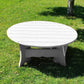 Poly-Luxe 42"  Round Coffee Table