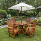 Dining Set for 4 with Pedestal Table