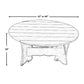 Poly-Luxe 42"  Round Coffee Table