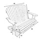 Poly-Luxe Adirondack Loveseat