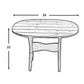 Poly-Luxe  Oval Side Table