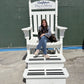 Poly-Luxe Giant Rocking Adirondack Chair