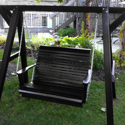 Poly-Luxe Lovers Porch Swing with Frame