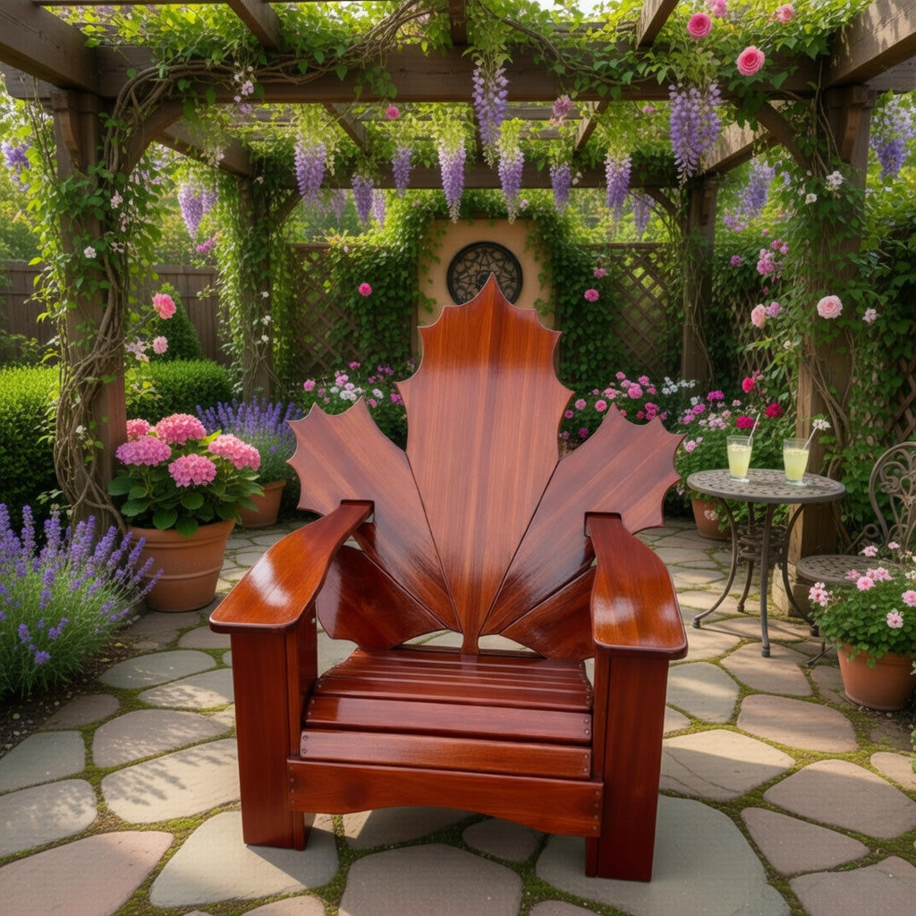 Maple Leaf Adirondack Chair