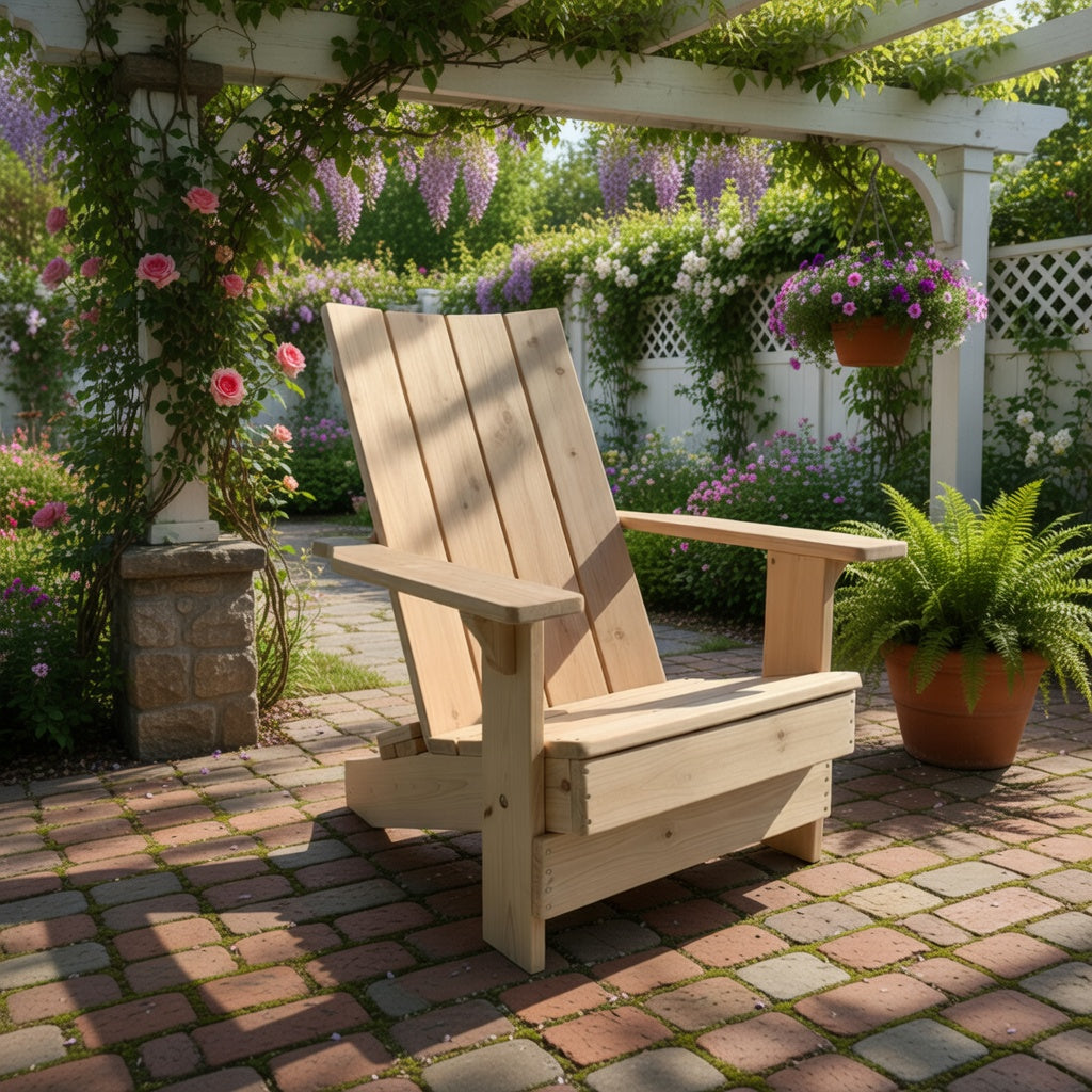 Chaise Adirondack royale moderne en bois