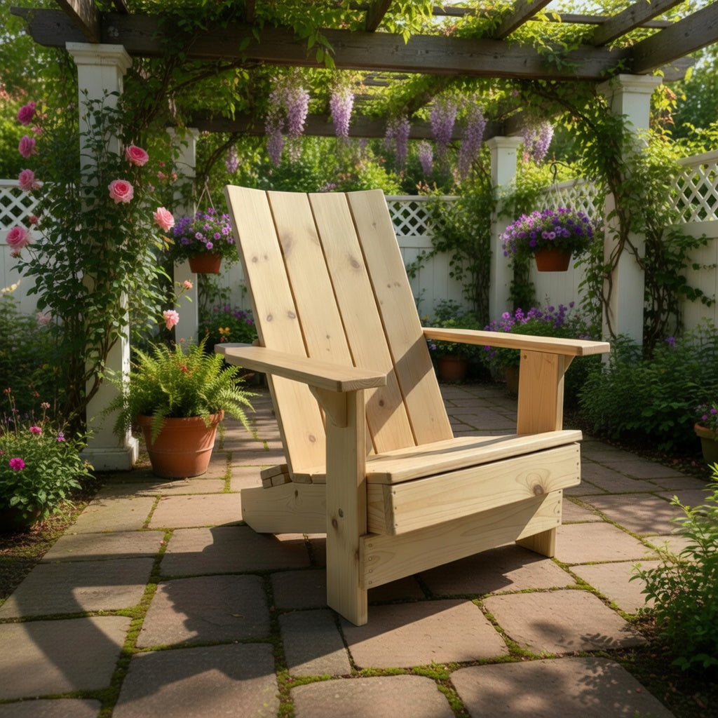 Chaise Adirondack royale moderne en bois
