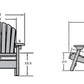 Double Adirondack Chair