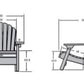 Double Adirondack Chair