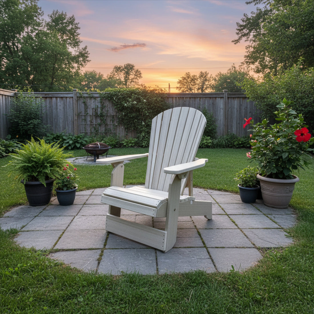 Poly-Luxe Upright Reclining Adirondack Chair