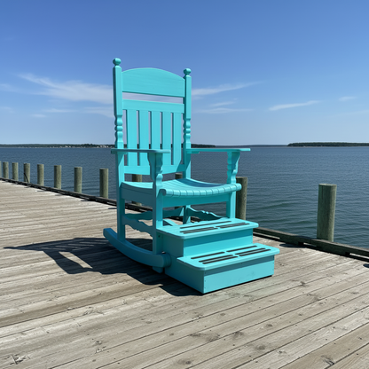 Poly-Luxe Giant Rocking Adirondack Chair