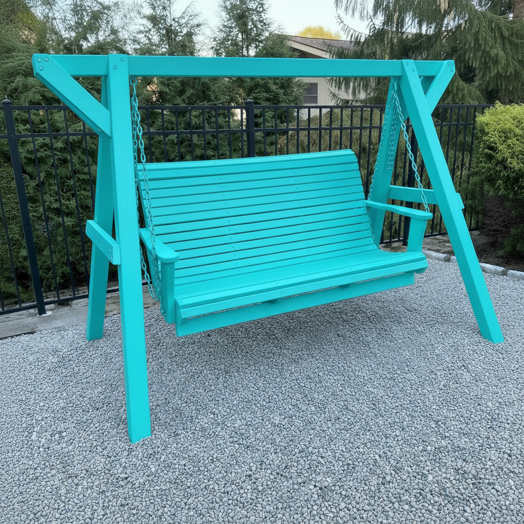 Poly-Luxe Wooden Family Porch Swing (Bench Only)
