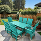 Poly-Luxe Modern Dining Set for 8 with 6' Table