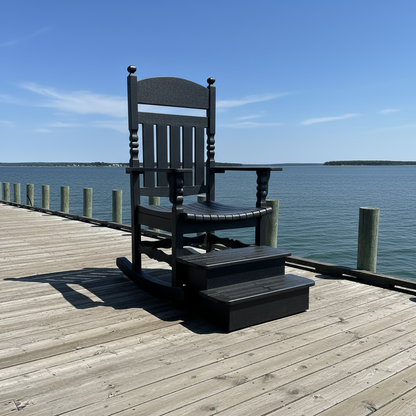 Poly-Luxe Giant Rocking Adirondack Chair