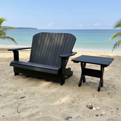 Poly-Luxe Adirondack Loveseat