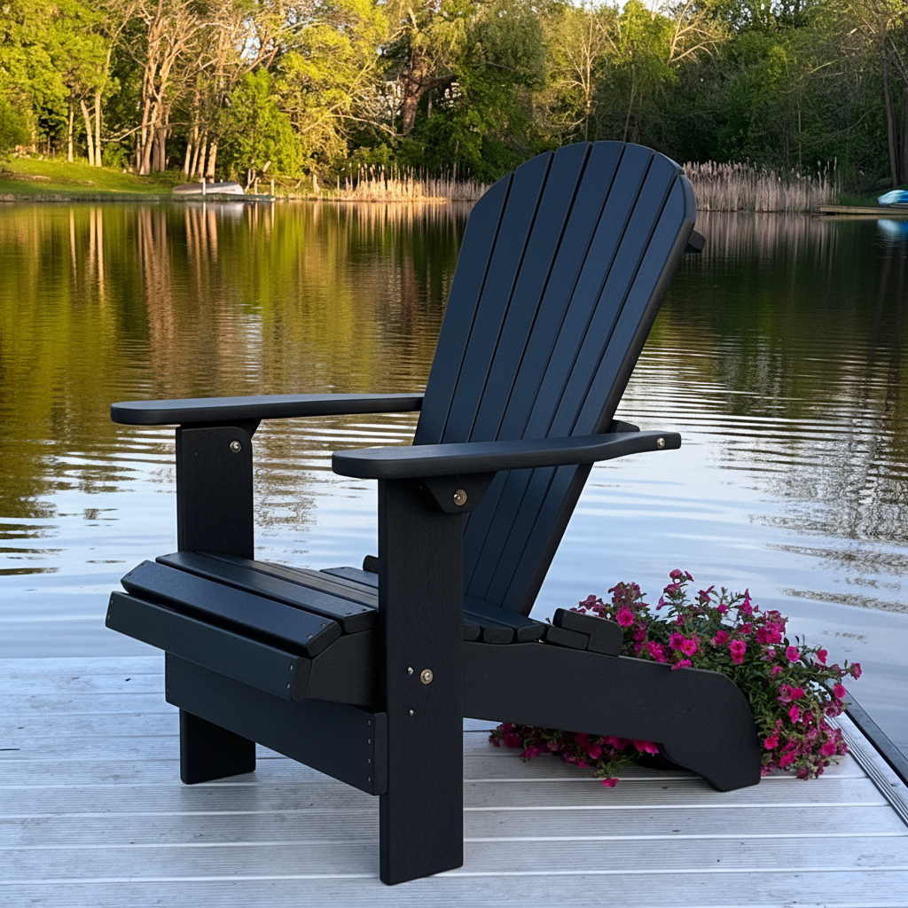 Poly-Luxe Upright Adirondack Chair