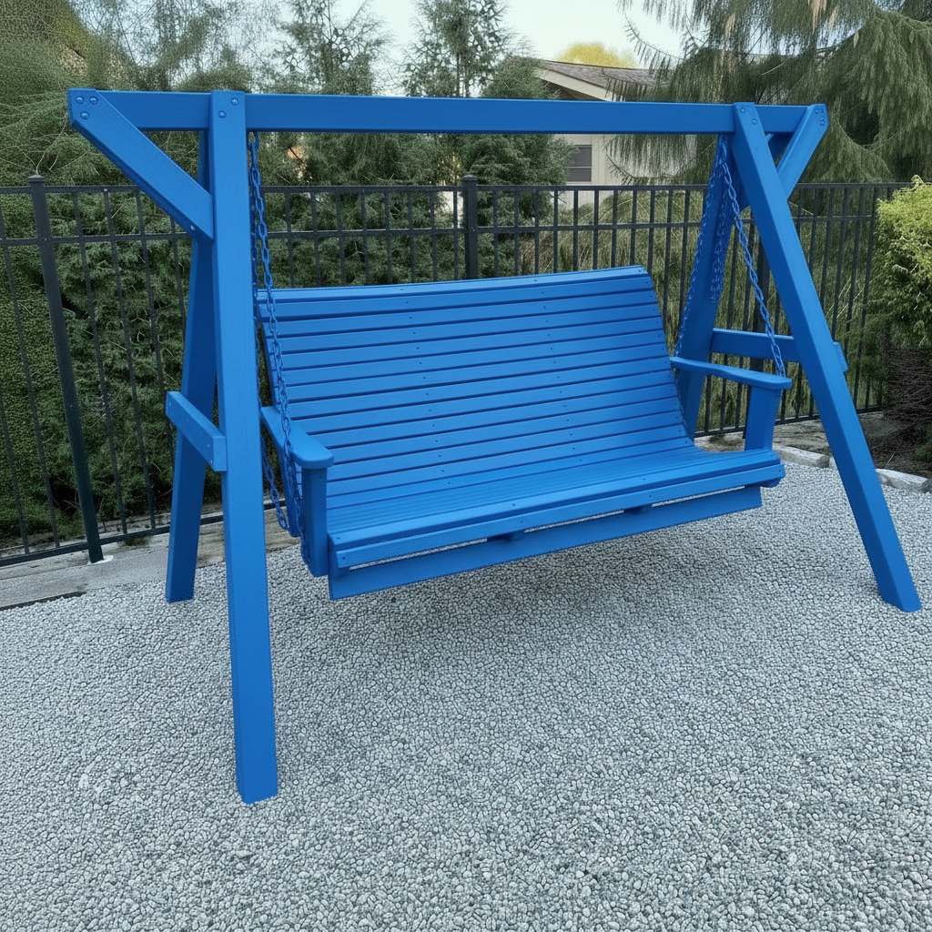 Poly-Luxe Wooden Family Porch Swing (Bench Only)