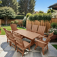Poly-Luxe Modern Dining Set for 8 with 6' Table