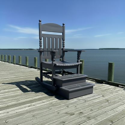 Poly-Luxe Giant Rocking Adirondack Chair