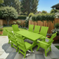 Poly-Luxe Modern Dining Set for 8 with 6' Table