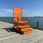 Poly-Luxe Giant Rocking Adirondack Chair