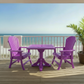 Poly-Luxe Dining Set for 2 with Pedestal Table