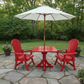 Poly-Luxe Dining Set for 2 with Pedestal Table