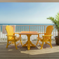Poly-Luxe Dining Set for 2 with Pedestal Table