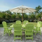 Poly-Luxe Dining Set for 6 with 6' Trestle Table