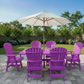 Poly-Luxe Dining Set for 6 with 6' Trestle Table
