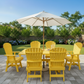 Poly-Luxe Dining Set for 6 with 6' Trestle Table
