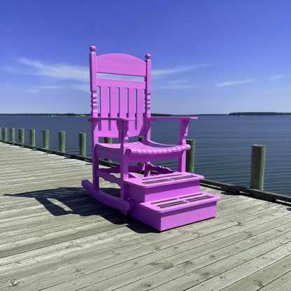 Poly-Luxe Giant Rocking Adirondack Chair