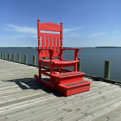 Poly-Luxe Giant Rocking Adirondack Chair