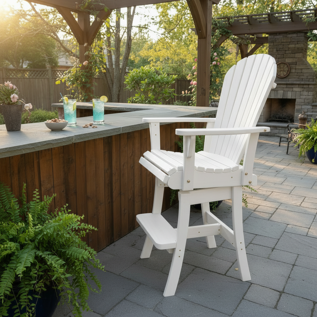 Poly-Luxe Bar Height Bistro Chair