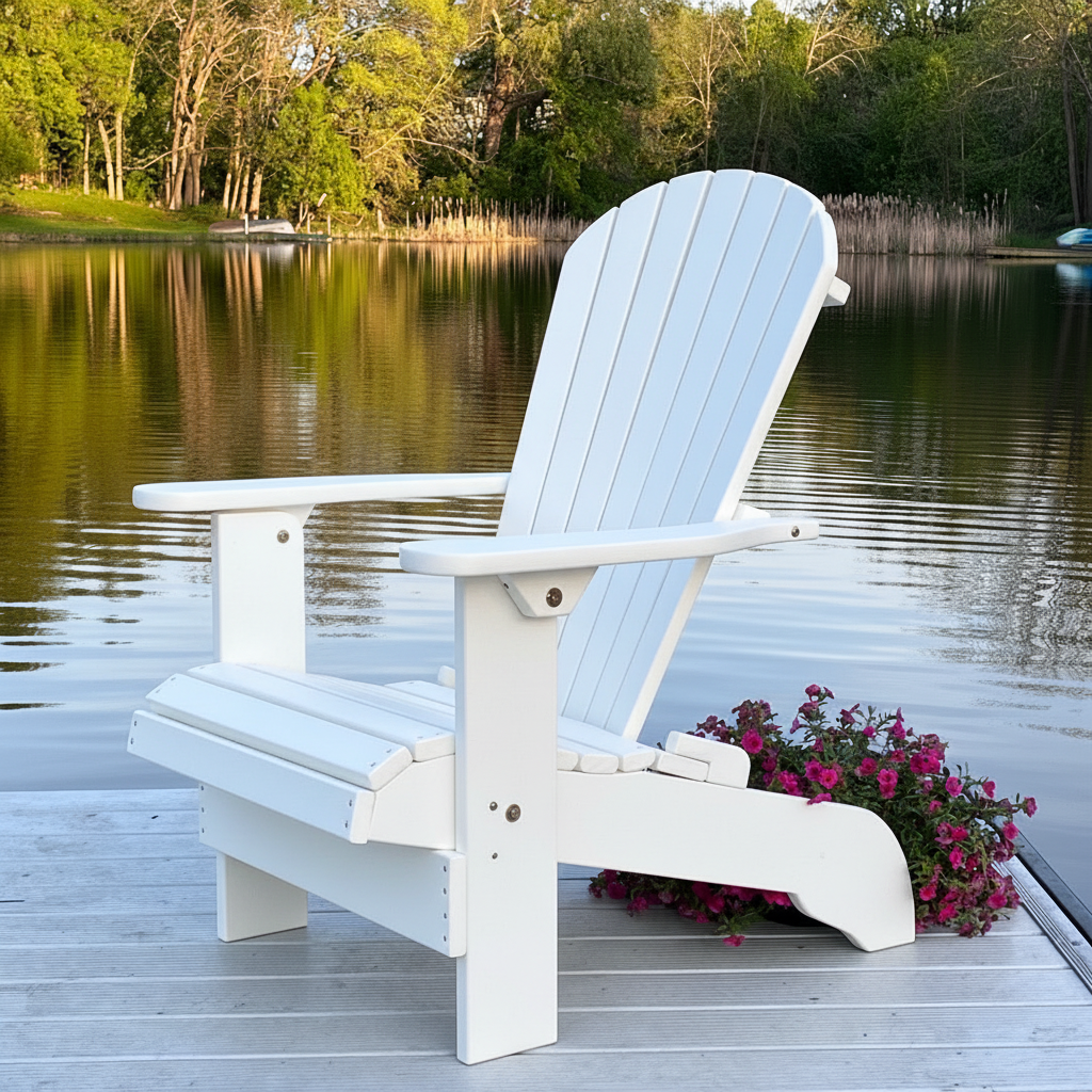 Poly-Luxe Upright Adirondack Chair